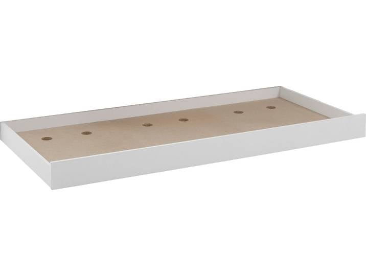 Bettschubkasten RELITA Sina , weiss (weiß), B:199cm H:20,5cm T:94cm, Holzwerkstoff, Schubladen, Bettschubkasten, leichte Rollenführung