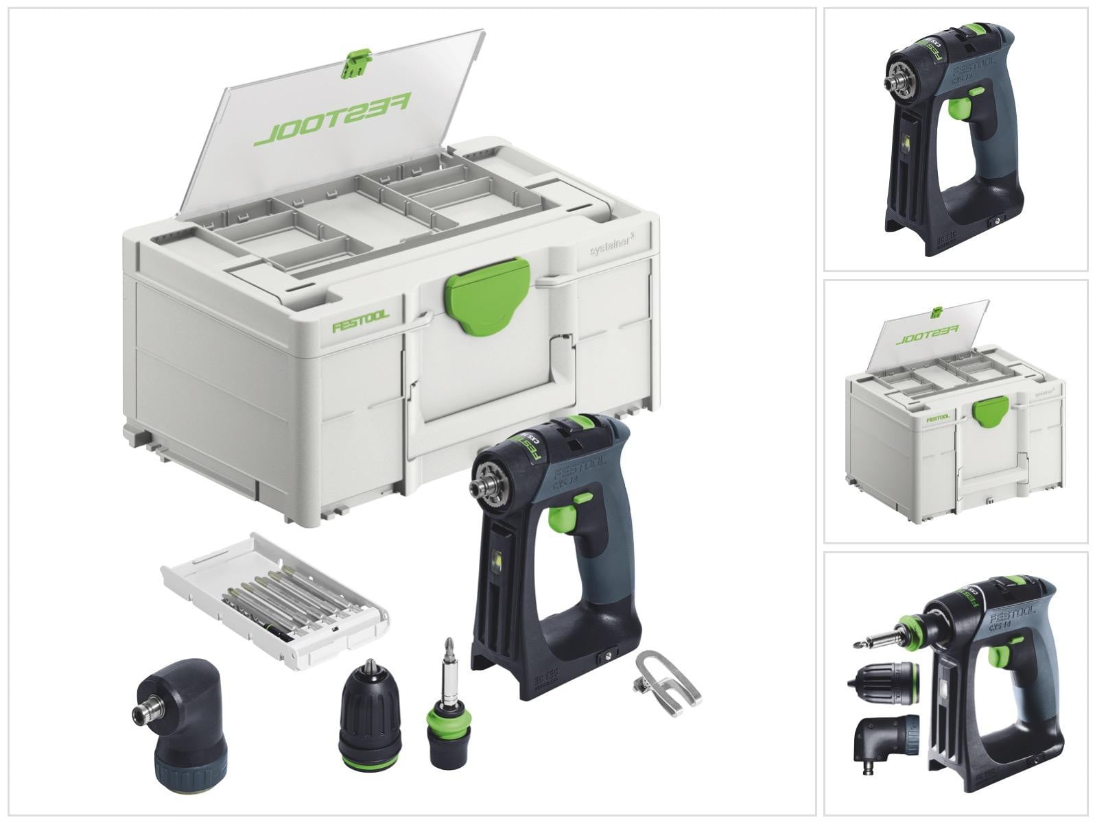 Festool CXS 18-Basic-Set accuschroefboormachine 18 V 40 Nm borstelloos met systainer