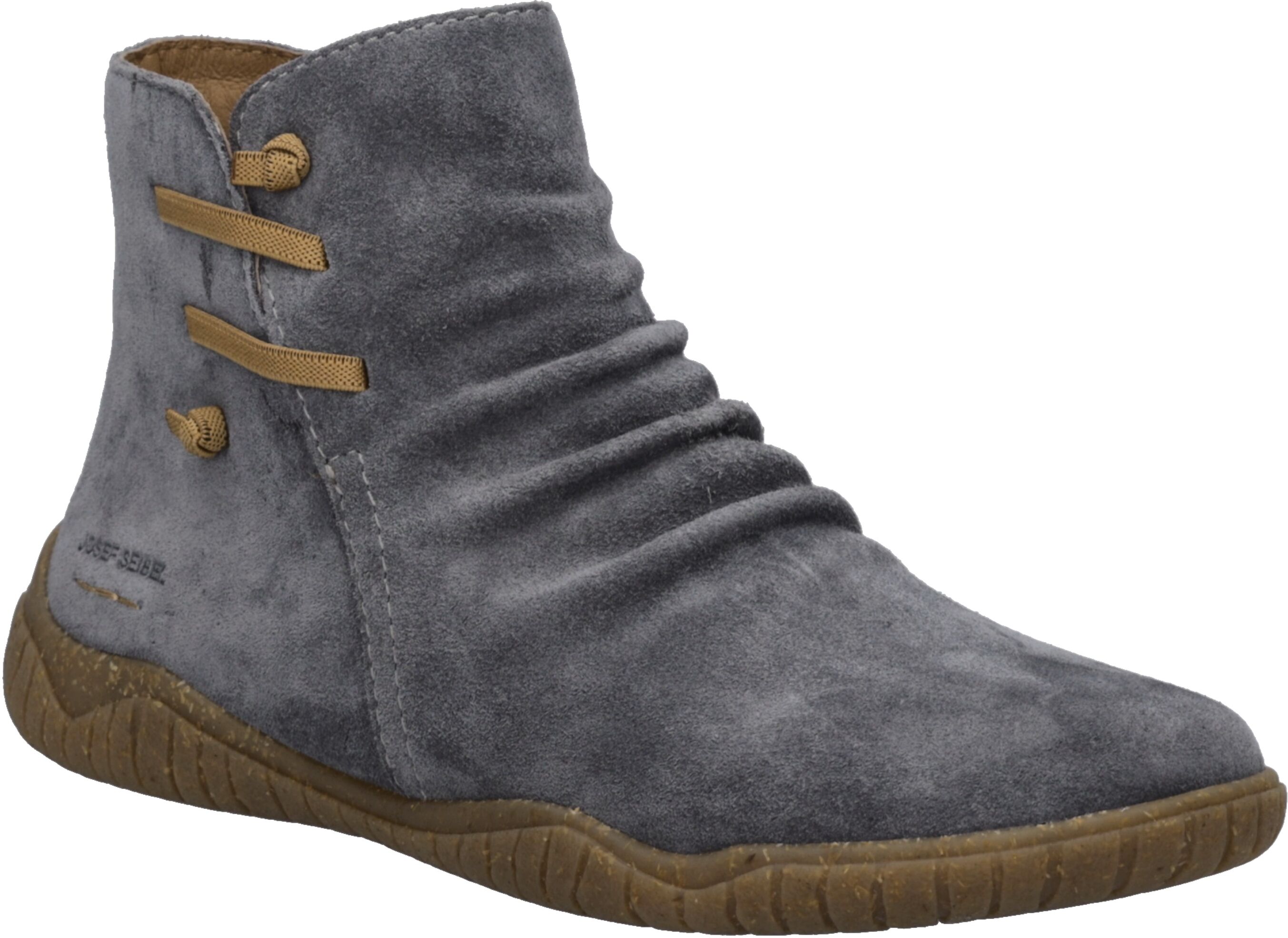 Stiefelette JOSEF SEIBEL "Wynona 17, asphalt", Damen, Gr. 36, grau (asphalt), Obermaterial: 100% Rindsleder Leather cow., Schuhe Stiefelette