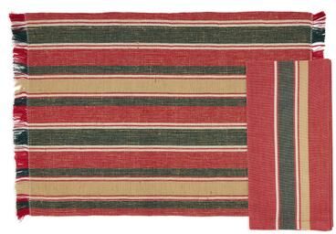 Saro Lifestyle Everyday Plaid Placemat and Napkin Set
