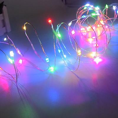 LED Lichterkette Kupferdraht Lichterkette mit 3aa Batterie stetig auf Lichterkette Innendekoration