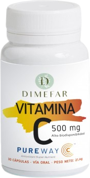 Dimefar Vitamin C 500 mg 30 Capsules