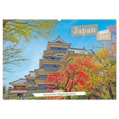 Japan das Land der aufgehenden Sonne (Wandkalender 2027 DIN A2 quer), CALVENDO Monatskalender