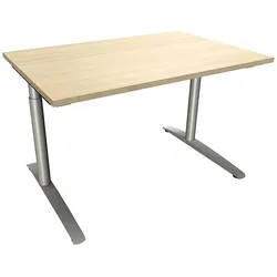 fm Büromöbel Schreibtisch »Fastline« 120 cm C-Fuß königsahorn, 120x85x80 cm