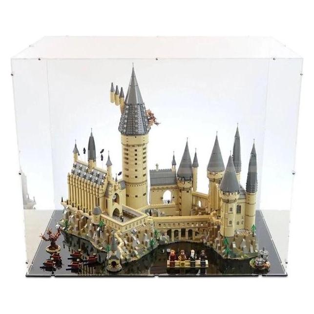 iDisplayit Acryl-Display für LEGO 71043 Harry Potter Schloss Hogwarts (Mit schwarzem Boden) (120138)