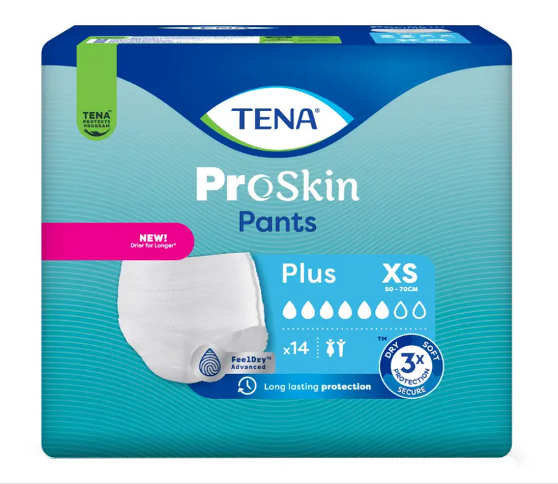 Tena Proskin Pants Plus XS - 8 paquets de 14 protections