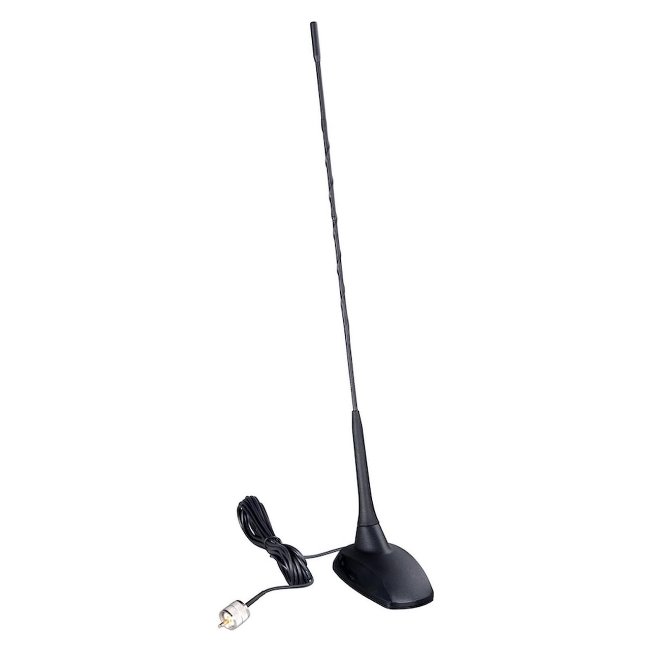 Albrecht CBM-517 massefreie CB-Funk Antenne, 44 cm mit 4 m Kabel und PL-Stecker (65275)