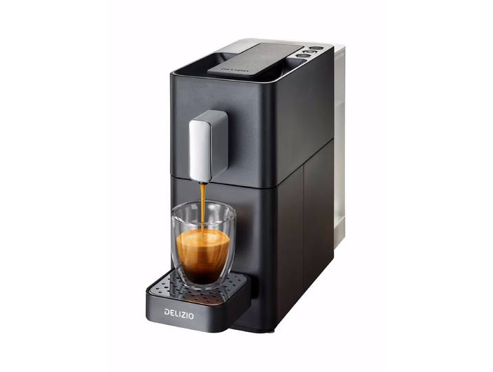 DELIZIO CARINA Midnight Black Portionensystem Delizio – Delizio Maschine/Delizio Kaffeemaschine – schwarz