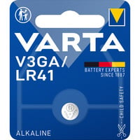 Alkaline Special Knopfzelle 1,5V, V3GA / LR41, Batterie 1 Stück