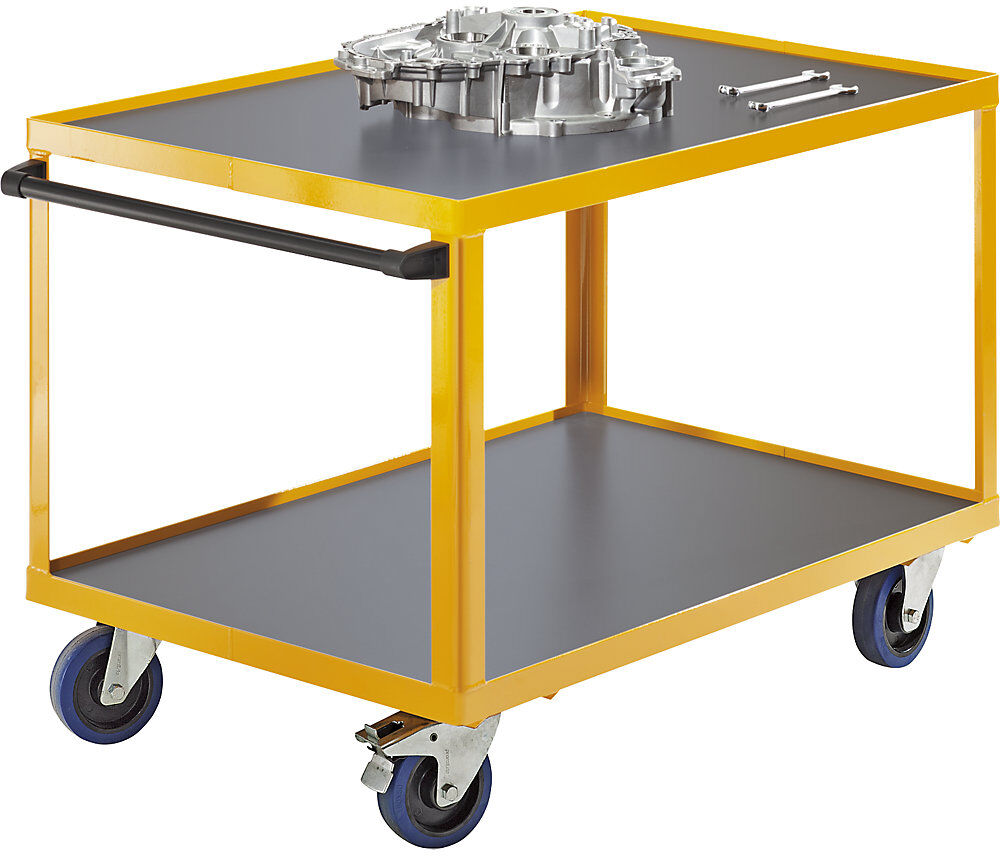 kaiserkraft Profi-Montagewagen, mit anklickbarem Schiebegriff, LxB 1350 x 800 mm, Tragfähigkeit 750 kg