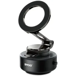 Bwoo Vacuum Adsorption Magnetic Car Holder ZJ139, Smartphone Halterung, Schwarz