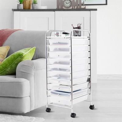 No "10-Drawer Organizer Cart - 15""D x 13""W x 34""H"