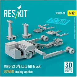 ResKit MHU-83 D/E Late lift truck LOWER loading position (3D Printed model kit)