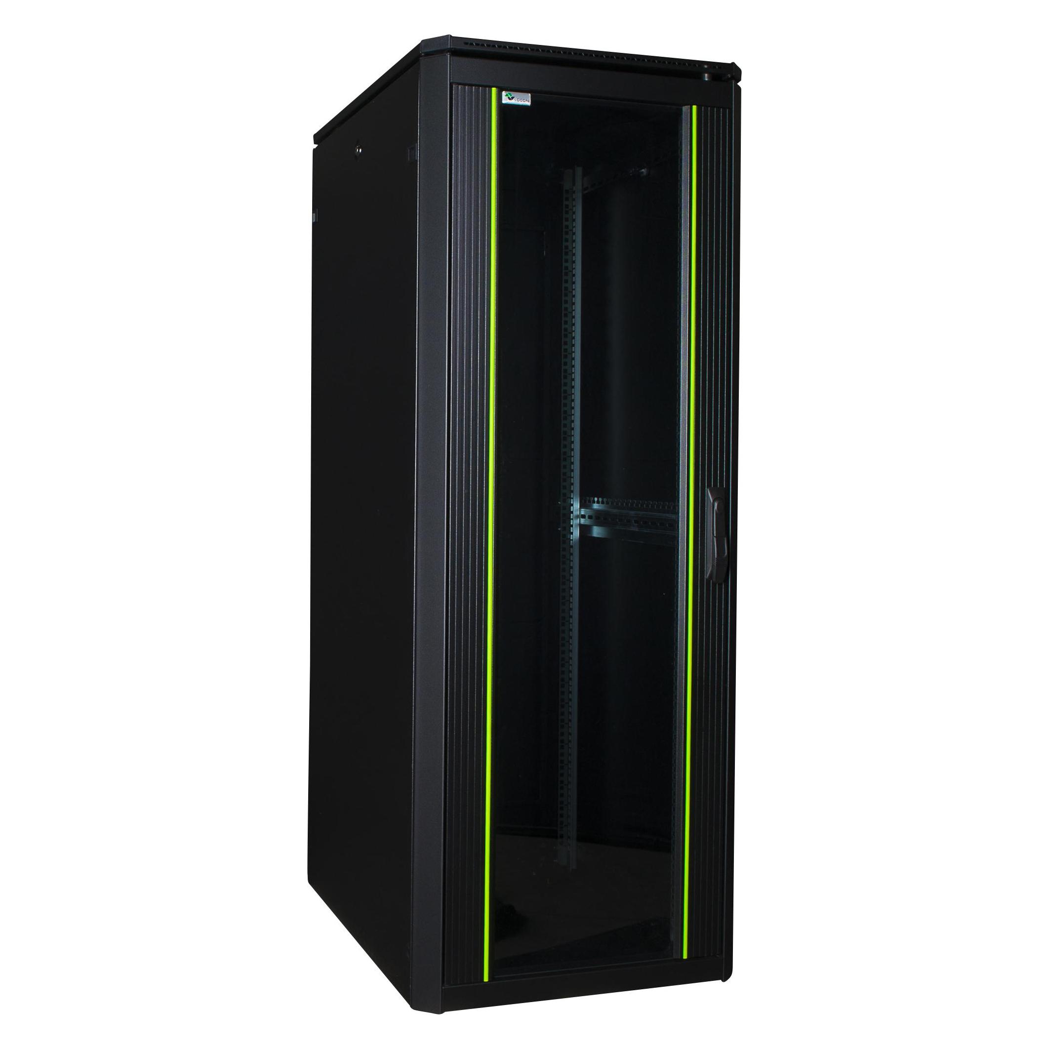 Logon 32U W=600mm D=800mm H=1608mm (32 HE, 19 Zoll Rack) (RDL32U68BL)