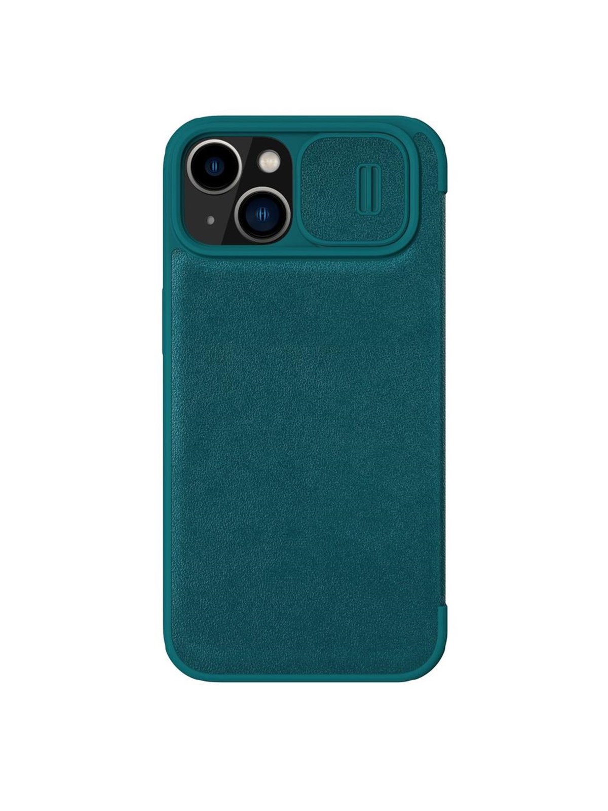 Nillkin Qin Leather Pro Case iPhone 14 Plus Case Camera Cover Holster Cover Case With Flip Green