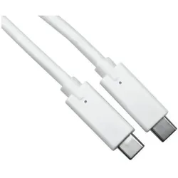 RS PRO USB-Kabel, USB C / USB C, 1.5m USB 3.1 Weiss (1.50 m, 100 W), USB Kabel