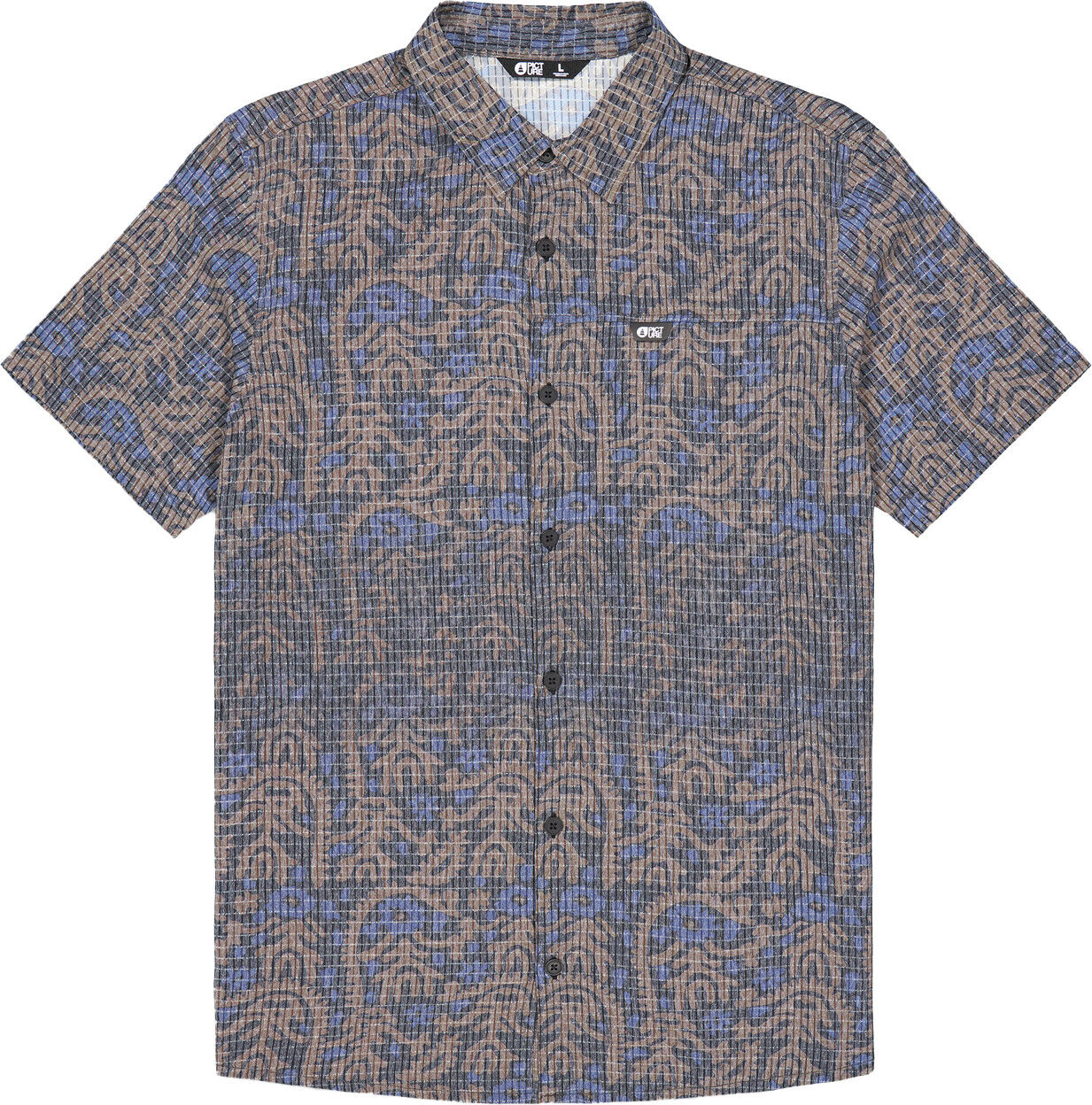 Picture Organic Clothing Men's Klivox Printed Shirts Ancolie Print S
