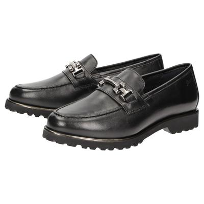 Slipper SIOUX "Meredith-752-H", Damen, Gr. 35 (UK 3), schwarz, Schuhe Slipper