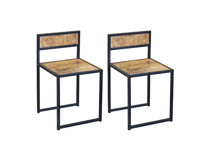 Esszimmerstuhl Holz Vintage LOUAN 2er Set