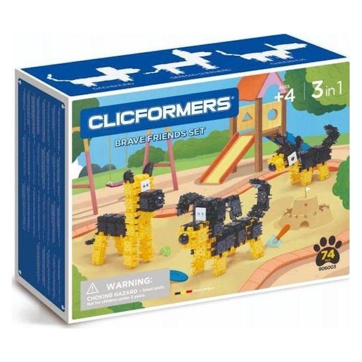 Clics Klocki CLICFORMERS Schwarze und gelbe Freunde 74el (806003) (806003)
