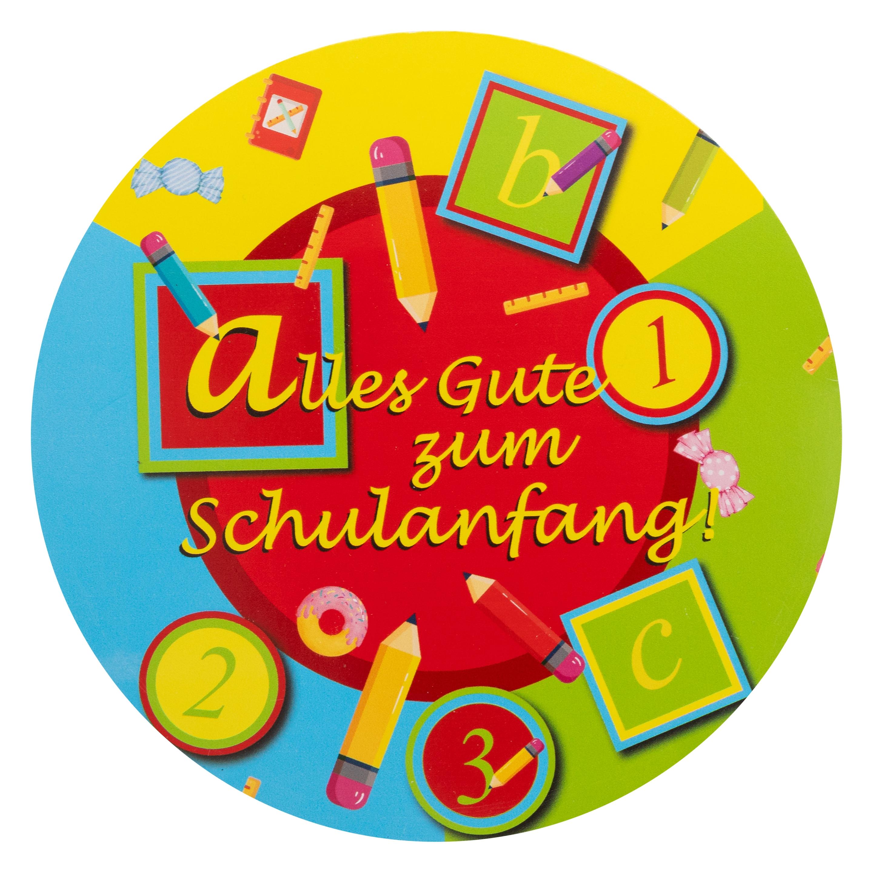 Idena Partydekoration Alles Gute zum Schulanfang Ø30cm 4 Stück (4 Stk.) (49190933)