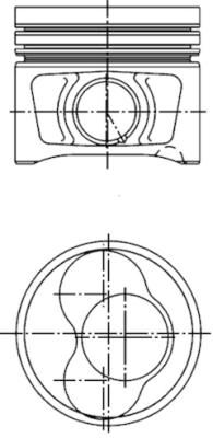 Kolbenschmidt Kolben 40408610 Für Zylinder 1-2