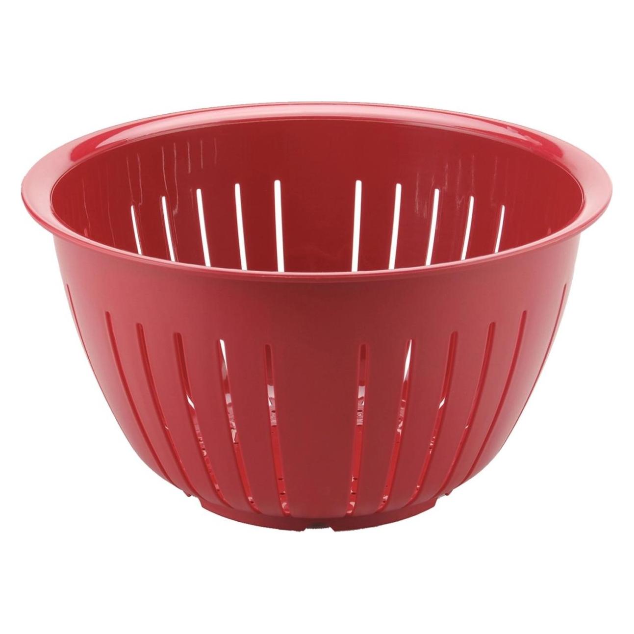 Westmark Salat-Seiher Olympia rot, Dinnen 23cm (23 x 13.80 cm) (2417221R)