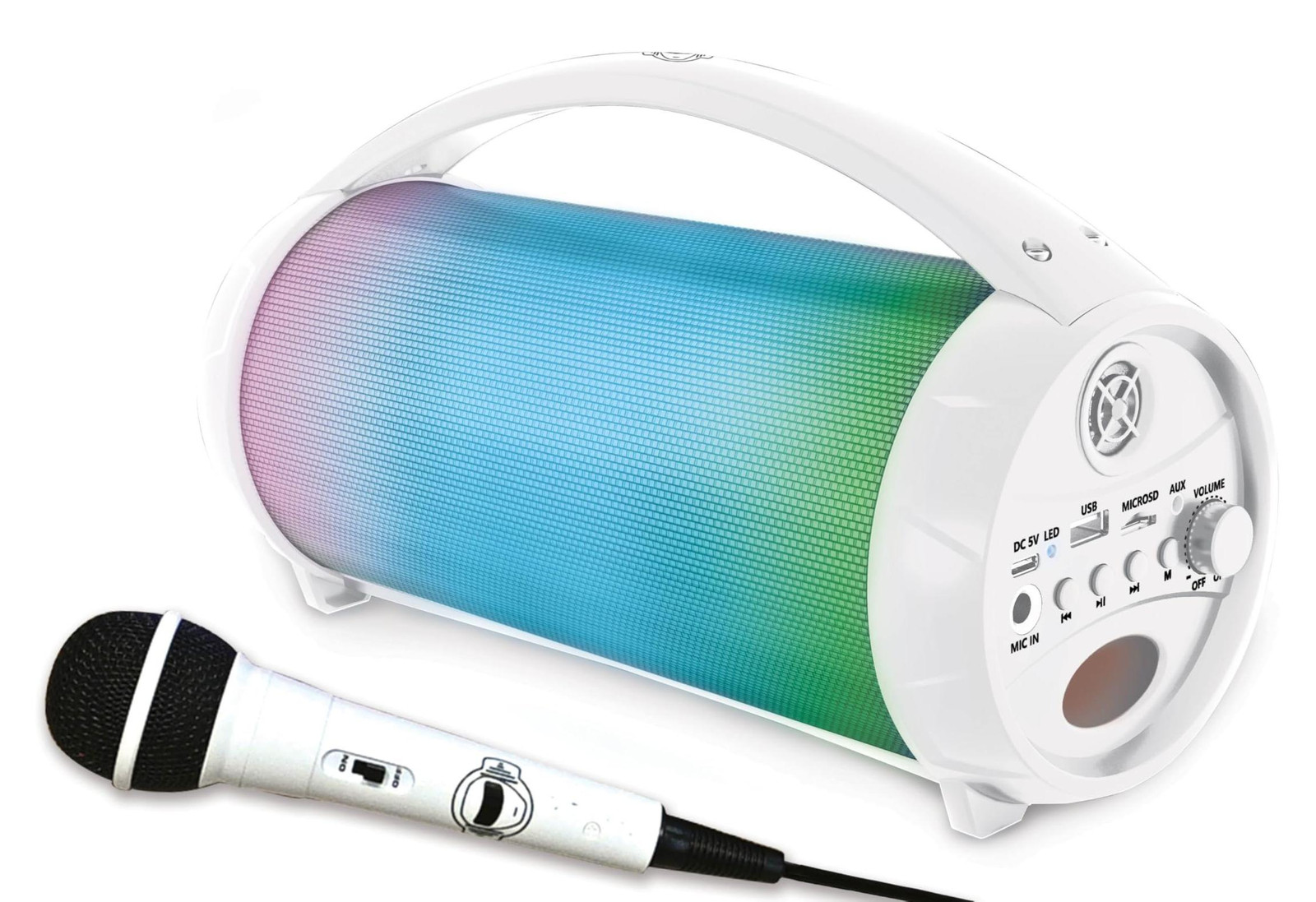 Lexibook iParty Karaoke Bluetooth luidspreker wit model BTP585ZLXB