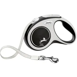 Flexi New COMFORT Gurt S 5m Roll-Leine für Hunde schwarz
