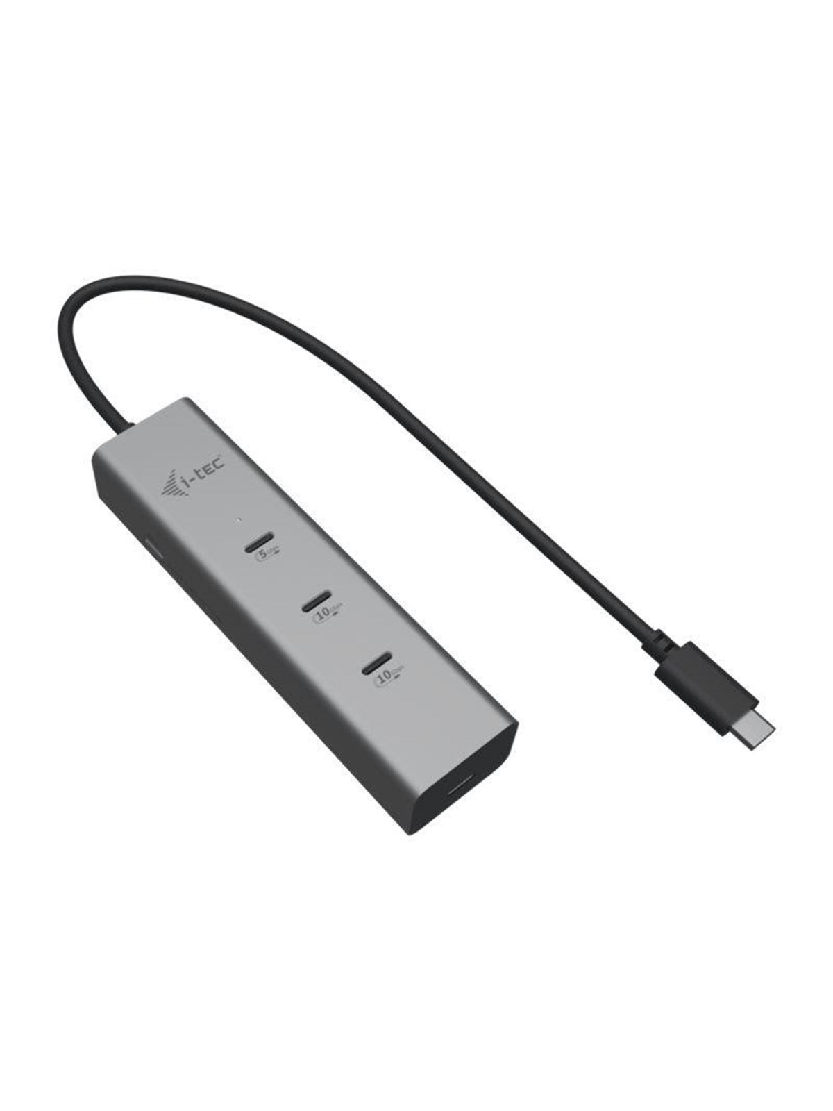 I-Tec - hub - metal 8K video 85W - 5 ports USB-Hubs - 5 - silber
