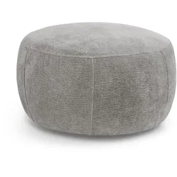 HOCKER Nano mit runder Form, 80x80 cm, Hellgrau