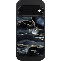 Nivocase Hülle für Google Pixel 11 Handyhülle NIVOcore Case Schwarz Glitzer Look Marmor Trends (Google Pixel 11), Smartphone Hülle, Schwarz