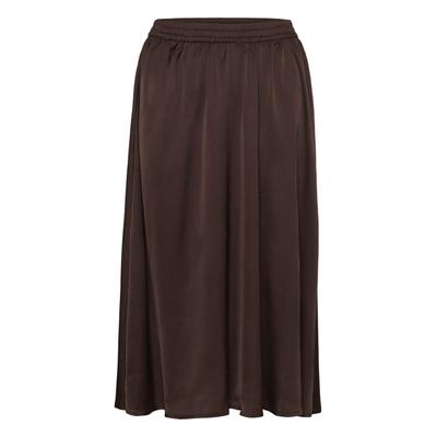 Midirock KAFFE "Damen Rock KAamara", Damen, Gr. 38, braun (chocolate braun), Obermaterial: 100% Polyester PES., Röcke