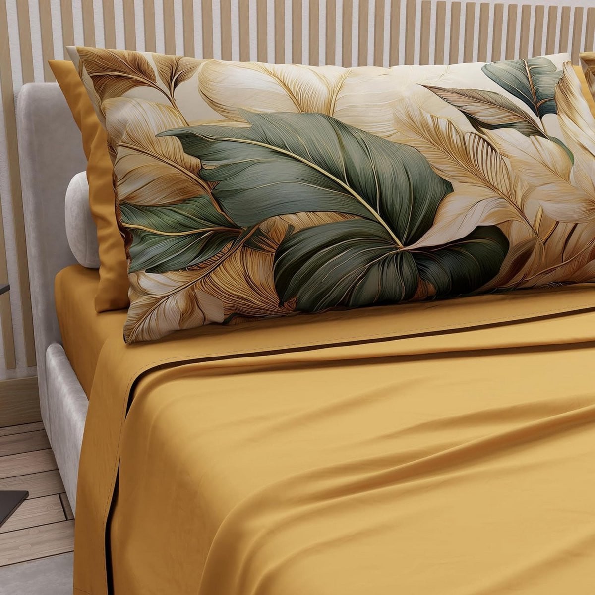 Tweepersoons Beddengoed Set met Bloemenpatroon en Kussenslopen