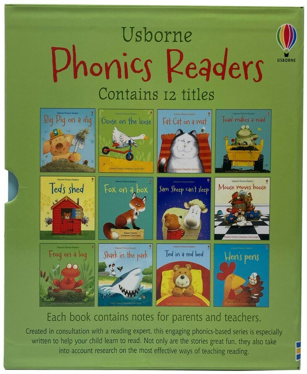Usborne Phonics Young Readers 12 Picture Books Collection Gift Set   Early Reading Phonics Stories for Children