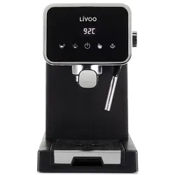 Livoo Espresso-Kaffeemaschine, Siebträgermaschine, Schwarz
