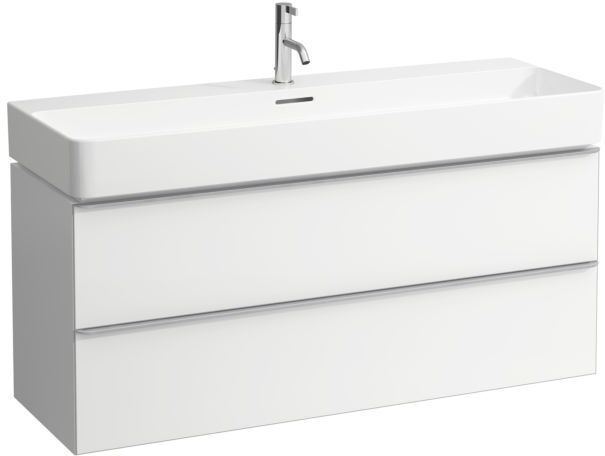 LAUFEN Space Waschtischunterschrank H4102221601031 118,5x52x41cm, mit 2 Schubladen, Ulme dunkel