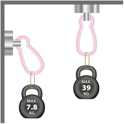 5x Supermagnete, Magnet, Topfmagnet mit Karabiner (2x)