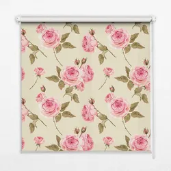 INNENROLLO - Fensterrollo - Rollo - 100x100 cm - Rosen