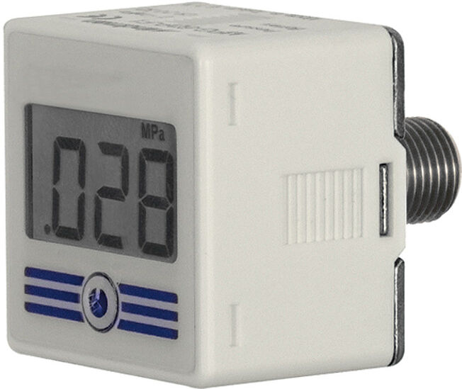Riegler Manomètre numérique avec rétroéclairage, 0-10 bar, R 1/4 AG (DIMH-10-F4)