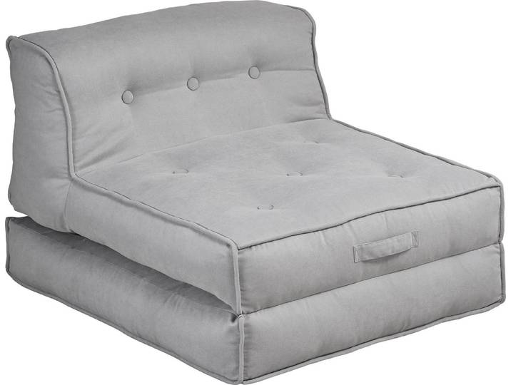 Home affaire Sessel Pia, Loungesessel in 2 Größen, mit Schlaffunktion und Pouf-Funktion.