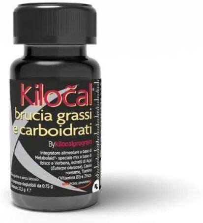 POOL PHARMA Srl Kilocal Brucia Grassi e Carboidrati 30 Compresse - Integratore Alimentare per Metabolismo e Drenaggio