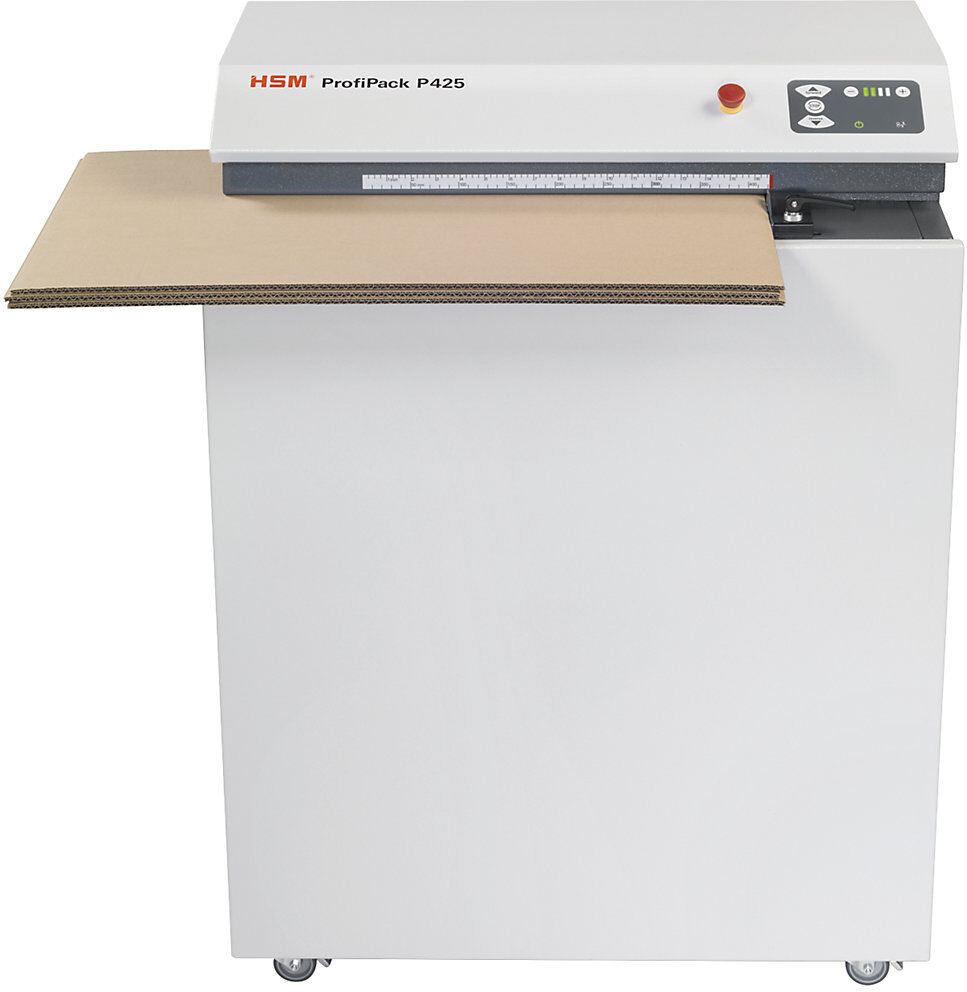 Kartonperforator ProfiPack P425, HxBxT 990 x 700 x 490 mm, Arbeitsbreite 425 mm, mit Adapter für Absaugung HSM