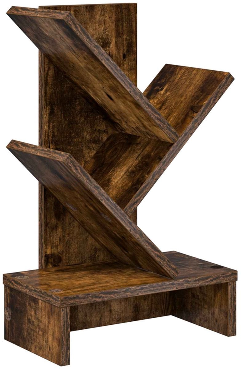 vidaXL Boekenplank Ladder met 3 Planken B: 30 cm, D: 18 cm, H: 48 cm