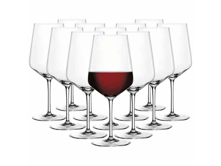 Rotweinglas SPIEGELAU Rotweingläser Style 630 ml 12er Set transparent , bunt (transparent), B:9,6cm H:22,5cm Ø:9,6cm, Glas, Trinkgefäße, Rotweinglas, Spülmaschinenfest