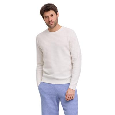 Strickpullover FALKE "FALKE Pullover", Herren, Gr. M, weiß (off, weiß (2040)), Pullover Strickpullover