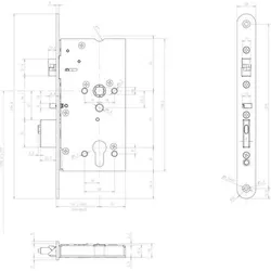 Assa Abloy effeff Mediator Schloss 609-502PZ-----1