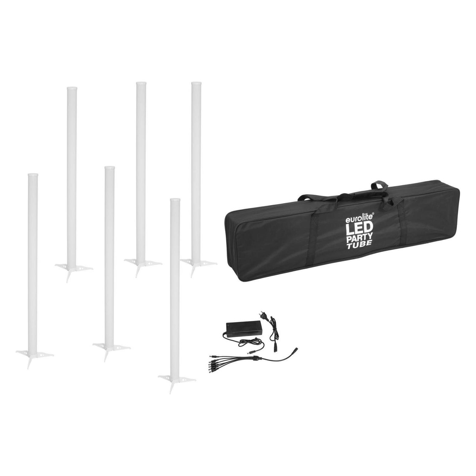 Eurolite Set 6x AKKU LED Party Tube IR + Ladenetzteil + Soft-Bag (LED) (20000952)