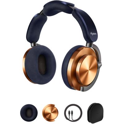 DYSON Over-Ear-Kopfhörer "OnTrac™", gold (nachtblau, kupfer), B:21cm H:20cm T:10,8cm, Kopfhörer, Integriertes Mikrofon zum telefonieren und Geräuschunterdrückung