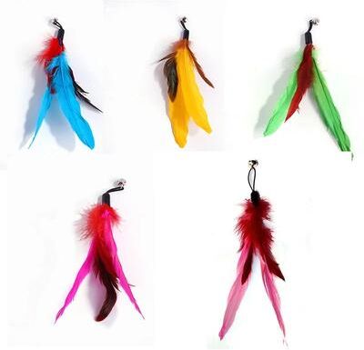Inspire Essentials Interactive Cat Toy Refill Set With Feathers Mice Worms And Bells 13 100pcs